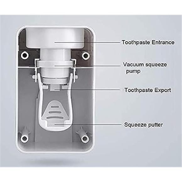 Toothpaste Dispenser 2 PCS Automatic Squeezer Dispenser for Bathroom - Picture 4 of 7